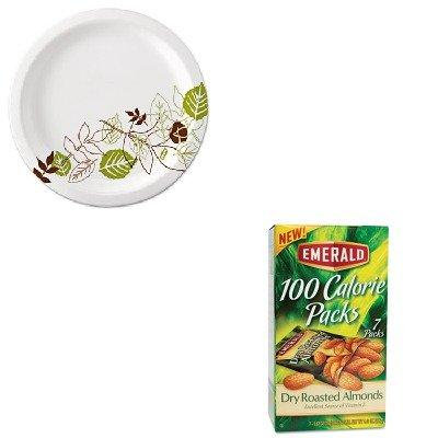 KITDFD34895DXEUX9WSPK - Value Kit - Emerald 100 Calorie Pack Dry Roasted Almonds (DFD34895) and Dixie Pathways Mediumweight Paper Plates (DXEUX9WSPK)