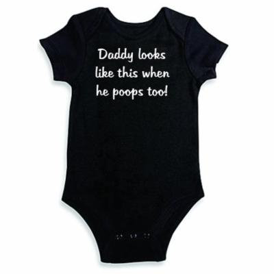 Design With Vinyl I Love Daddy Cute Baby Clothes - White Longsleeve