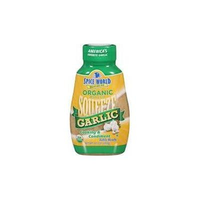 Spice World Organic Squeeze Garlic 20 Oz (Pack of 4)