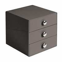 InterDesign 3 Drawer Storage Organizer for Cosmetics, Makeup, Beauty Products - Bronze