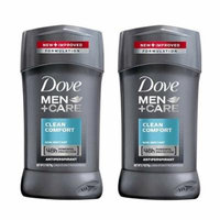2 Pack Dove Men+Care Clean Comfort Antiperspirant 2.7 Oz Each