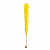 Yellow Rock Candy on a Stick - Pack of 48 (Banana Flavored) -