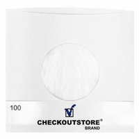 1000 CheckOutStore Paper Record Inner Sleeves Polylined With Hole for 7