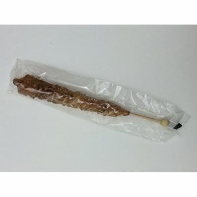 Brown Rock Candy on a Stick - Pack of 12 (Root Beer Flavored) -