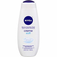 2 Pack - NIVEA Creme Soft Moisturizing Body Wash 16.9 Fl Oz Each