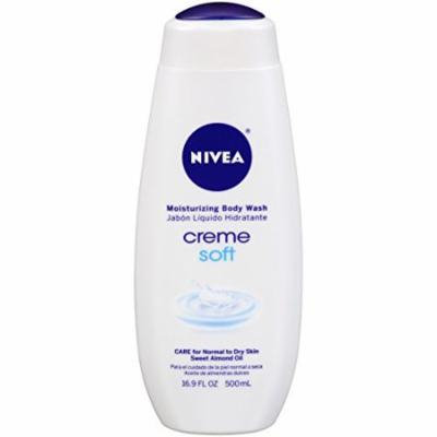 2 Pack - NIVEA Creme Soft Moisturizing Body Wash 16.9 Fl Oz Each