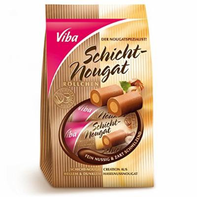 Viba Schicht-Nougat Röllchen 100g
