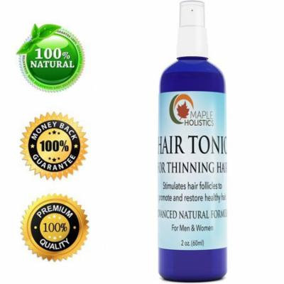 Maple Holistics Hair Tonic for Thinning Hair, Promote Healthy Hair, Natural Hair Care Product, 2 Oz
