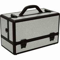 Hiker Prime Professional Artist Makeup Case, Krystal Silver