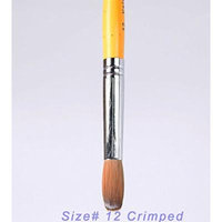 Valentino - Acrylic Nail Brush (Size #12 Crimped)
