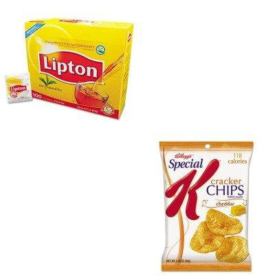 KITKEB58399LIP291 - Value Kit - Kellogg's Special K Cracker Chips (KEB58399) and Lipton Tea Bags (LIP291)