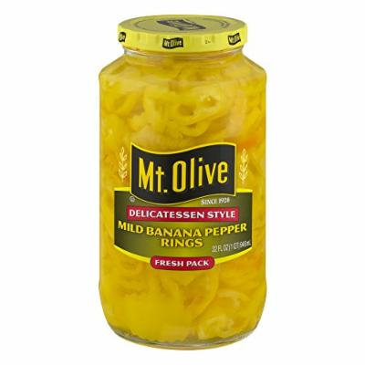 Mt. Olive Delicatessen Style Mild Banana Pepper Rings, 32.0 FL OZ