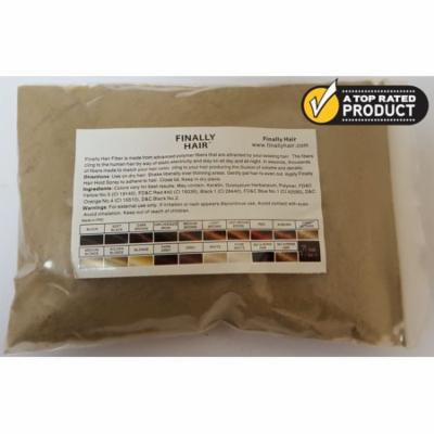 Refill Bag Hair Building Fibers by Finally Hair in Dark Blonde - 25 Gram Refill Bag - Hair Filler Thickener Fiber - Used To Conceal Hair Loss Instantly