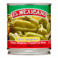 El Mexicano Whole Jalapeños, 7.5 Oz