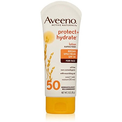 AVEENO Active Naturals Protect + Hydrate Lotion Sunscreen SPF 50 3 oz (Pack of 10)