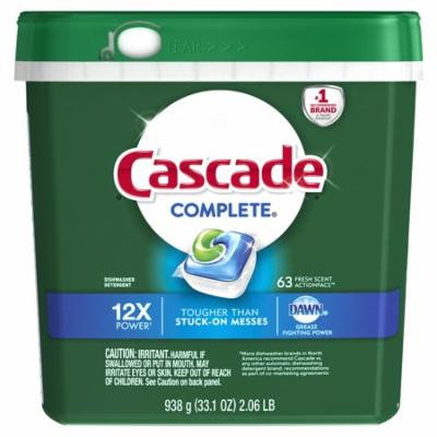 Cascade® Complete® Fresh Scent ActionPacs™ Dishwasher Detergent 33.1 oz. Tub