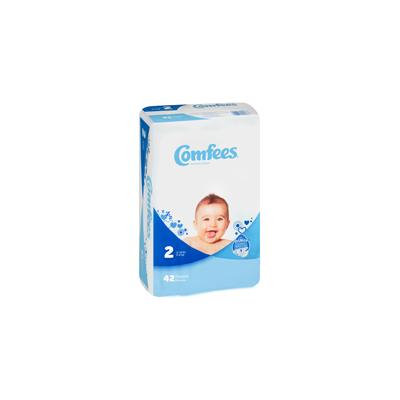 Comfees CMF-2 Disposable Baby Diapers-Size 2-168/Case