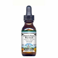 Dandelion Root and Burdock Root - Glycerite Liquid Extract (1:5) - Strawberry Flavored (1 fl oz, ZIN: 428026)