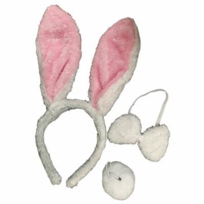 White Rabbit Dress Up Kit Headband, Bowtie and Tail