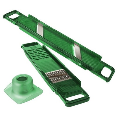 Kuhn Rikon Thick/Thin & Ginger/Julienne Mandoline 2 Piece Set, Green