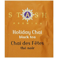 Stash Tea Holiday Chai Black Tea 100 Count Tea Bags in Foil (packaging may vary) Individual Spiced Black Tea Bags for Use in Teapots Mugs or Cups, Brew Hot Tea or Iced Tea