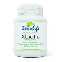 Xbiotic Anti Candida 60 Capsules Cure Thrush, Yeast, Fungal and Bacterial Infections *Now in New Mailbox Friendly Flat Bottles