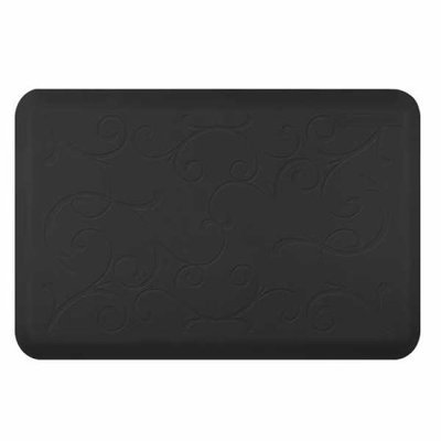 WellnessMats Motif Collection - Bella - Black - 3' x 2'