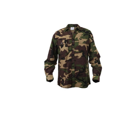 Woodland Camo Extra Heavyweight Flannel Shirt