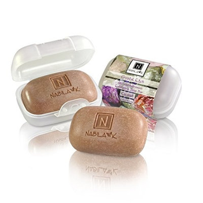 The Crystal Etch Microdermabrasion Exfoliating Soap Bar by Nabila K (Coconut - 1.5oz) Patent # 8,084,409