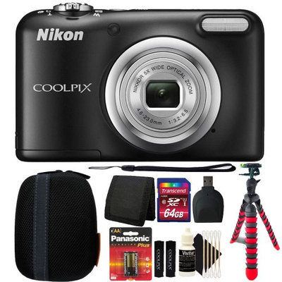 Nikon COOLPIX A10 16.1MP Digital Camera(Black) + More Accessories & Batteries