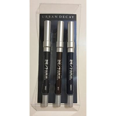 Triple Threat Travel Size glide-on Eye Pencil Set Smoky Matte Edition West Sabbath Smoke