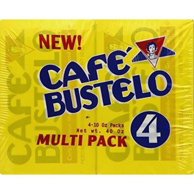 Cafe Bustelo Espresso Ground Coffee 10 oz Brick, Pack of 4