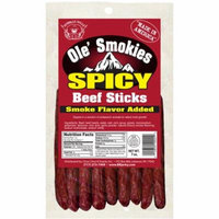 Buffalo Bills 7oz Spicy Ole Smokies Packs (9 old-fashion 5 beef sticks)