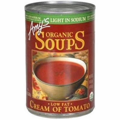 Amy's Organic Soups Low Fat Cream of Tomato Soup, 14.5 oz, (Pack of 12)
