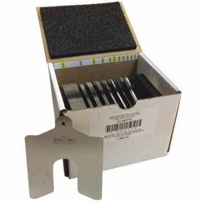 Slotted Shim Asst,SS,4 x 4 In,80 PC 36D715