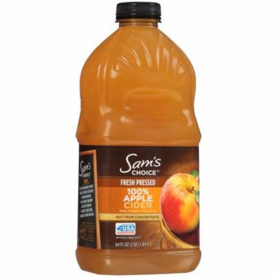 Sam's Choice Fresh Pressed 100% Cider, Apple, 64 Fl Oz, 1 Count