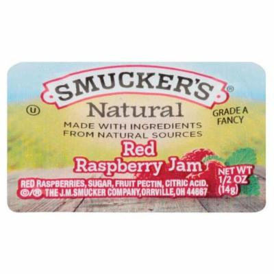 Smucker's Natural Red Raspberry Jam, 0.5 Ounce (Pack of 200)