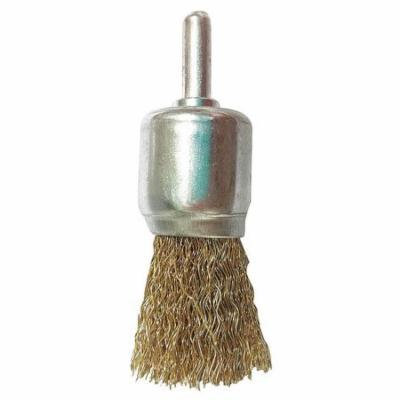 WESTWARD End Brush,3/4Dia,Wire 0.014ln,Shank1/4ln 33L492