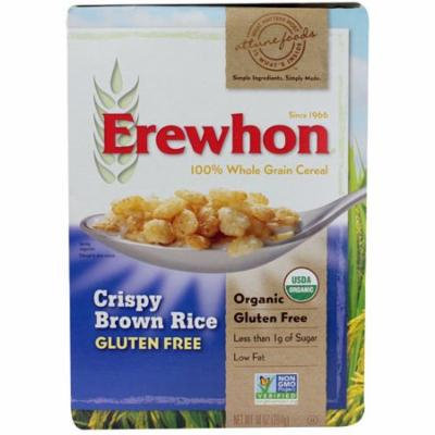 Erewhon Organic Crispy Brown Rice Cereal Gluten Free -- 10 oz pack of 6