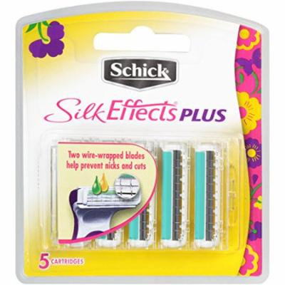Schick Silk Effects Plus Razor Blade Refills for Women - 5 Count New