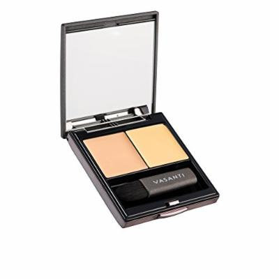 Vasanti Wonders of the World Colour Correcting Concealer Duo - Includes a colour corrector and a concealer with a mirror and mini concealer brush for even application (Y2 - Yellow)