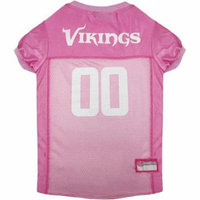Pets First NFL Minnesota Vikings Pet Pink Jersey, 4 Sizes Available