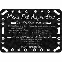 Comfort French Pet Menu Mat