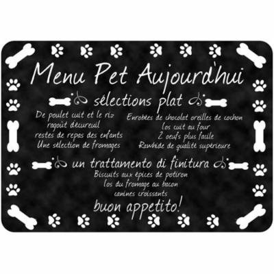 Comfort French Pet Menu Mat