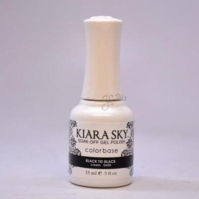 Kiara Sky Gel Polish Black To Black G435