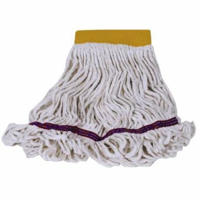 RENOWN PREMIUM BLEND SHRINKLESS LOOP WET MOP, SMALL, WHITE, 5