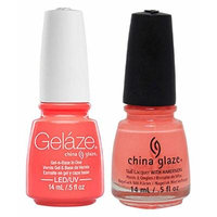 China Glaze Gelaze Tips and Toes Nail Polish, Flip Flop Fantasy, 2 Count