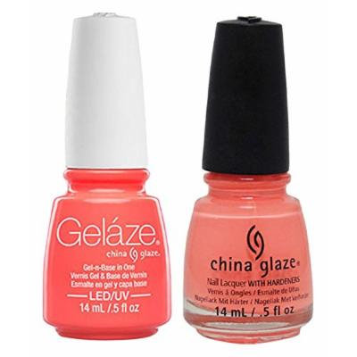 China Glaze Gelaze Tips and Toes Nail Polish, Flip Flop Fantasy, 2 Count