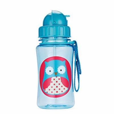 Skip Hop Zoo Little Kid & Toddler Feeding Travel-To-Go Flip Top Straw Bottle,...