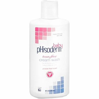 Phisoderm Baby Tear-Free Cream Wash Powder Fresh Scent 8 Oz